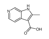 2-甲基-1H-吡咯并[2,3-C]吡啶-3-羧酸结构式