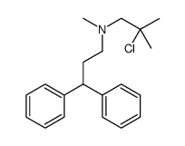 Benzenepropanamine, N-(2-chloro-2-methylpropyl)-N-methyl-γ-phenyl Structure