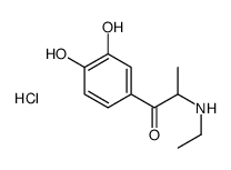 1-(3,4-dihydroxyphenyl)-2-(ethylamino)propan-1-one hydrochloride Structure