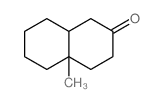 2 (1H)-Naphthalenone, octahydro-4a-methyl-, trans-结构式