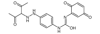 1-(3,6-dioxocyclohexa-1,4-dien-1-yl)-3-[4-[2-(2,4-dioxopentan-3-yl)hydrazinyl]phenyl]urea结构式