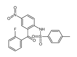N-[2-(2-fluorobenzoyl)-4-nitrophenyl]-4-methylbenzenesulfonamide结构式
