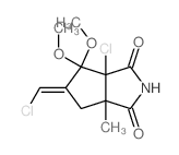 Cyclopenta[c]pyrrole-1,3(2H,3aH)-dione,3a-chloro-5-(chloromethylene)tetrahydro-4,4-dimethoxy-6a-methyl-, (3aa,5E,6aa)- (9CI)结构式