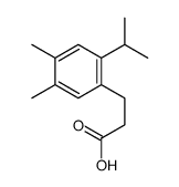 3-(4,5-dimethyl-2-propan-2-ylphenyl)propanoic acid Structure