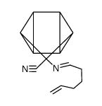 3-((5-Hexenyliden)amino)tetracyclo(3.2.0.02,7.04,6)heptan-3-carbonitril结构式