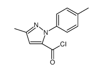 1H-Pyrazole-5-carbonyl chloride, 3-methyl-1-(4-methylphenyl)结构式