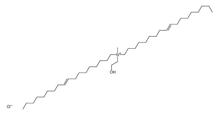 2-hydroxyethyl-methyl-bis(octadec-9-enyl)azanium,chloride Structure