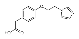 2-(4-(2-(1H-imidazol-1-yl)ethoxy)phenyl)acetic acid结构式