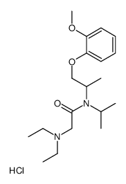 2-(diethylamino)-N-[1-(2-methoxyphenoxy)propan-2-yl]-N-propan-2-ylacetamide,hydrochloride Structure