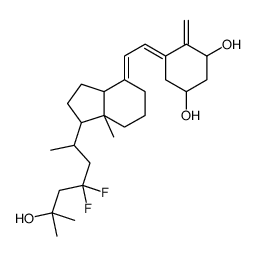 (5Z)-5-[(2Z)-2-[1-(4,4-difluoro-6-hydroxy-6-methylheptan-2-yl)-7a-methyl-2,3,3a,5,6,7-hexahydro-1H-inden-4-ylidene]ethylidene]-4-methylidenecyclohexane-1,3-diol Structure