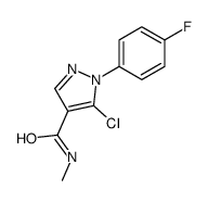 5-chloro-1-(4-fluorophenyl)-N-methylpyrazole-4-carboxamide结构式