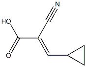 2-Cyano-3-cyclopropylacrylic acid structure