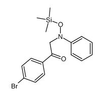 1-(4-bromophenyl)-2-(phenyl((trimethylsilyl)oxy)amino)ethan-1-one结构式