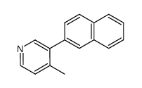 3-(2'-naphthyl)-4-methylpyridine Structure