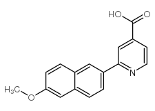 2-(6-Methoxynaphthalen-2-yl)-isonicotinic acid结构式