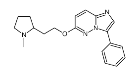 6-[2-(1-methyl-pyrrolidin-2-yl)-ethoxy]-3-phenyl-imidazo[1,2-b]pyridazine结构式