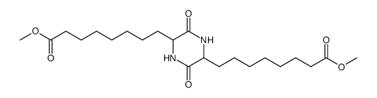 8,8'-(3,6-dioxo-piperazine-2,5-diyl)-bis-octanoic acid dimethyl ester结构式