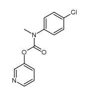 (4-chloro-phenyl)-methyl-carbamic acid-[3]pyridyl ester Structure
