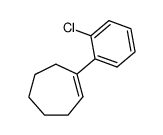 1-(2-chlorophenyl)cyclohept-1-ene结构式