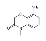 8-AMINO-4-METHYL-2H-BENZO[B][1,4]OXAZIN-3(4H)-ONE Structure