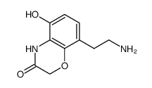 8-(2-aminoethyl)-5-hydroxy-2H-benzo[b][1,4]oxazin-3(4H)-one structure