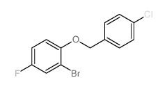 2-溴-1-(4-氯苄氧基)-4-氟苯结构式