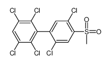 1,2,4,5-tetrachloro-3-(2,5-dichloro-4-methylsulfonylphenyl)benzene Structure