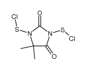 1,3-di(chlorothio)-5,5-dimethylhydantoin结构式