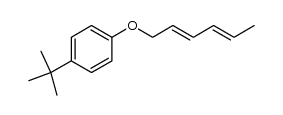 4-tert-butylphenyl 2,4-hexadienyl ether Structure