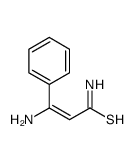 (E)-3-amino-3-phenylprop-2-enethioamide结构式