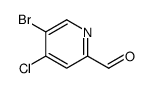 5-bromo-4-chloropyridine-2-carbaldehyde结构式