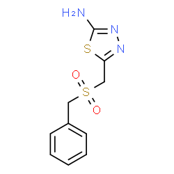 5-[(Benzylsulfonyl)methyl]-1,3,4-thiadiazol-2-amine结构式