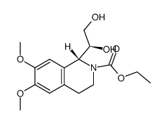 ethyl (R)-1-((S)-1,2-dihydroxyethyl)-6,7-dimethoxy-3,4-dihydroisoquinoline-2(1H)-carboxylate结构式