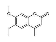 6-ethyl-7-methoxy-4-methylcoumarin结构式
