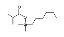 [hexyl(dimethyl)silyl] 2-methylprop-2-enoate Structure