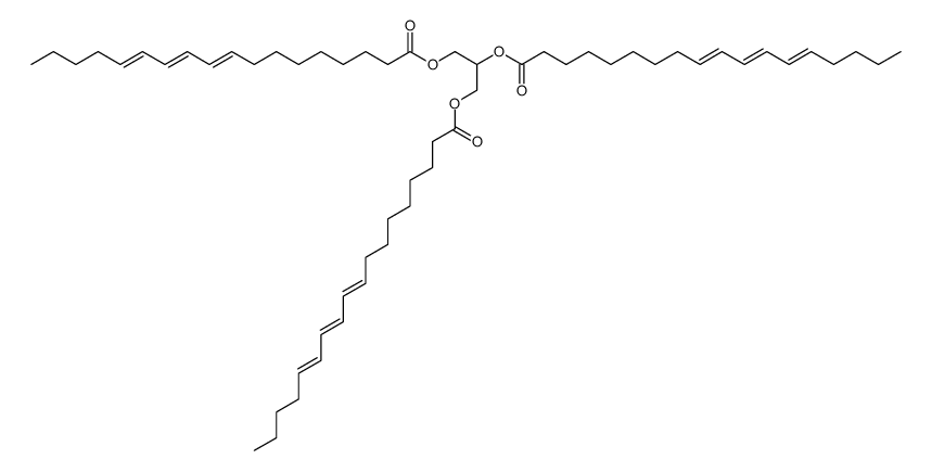 1,2,3-tris-octadeca-9,11,13-trienoyloxy-propane结构式