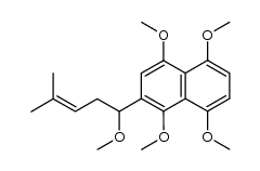 2-(1-methoxy-4-methyl-3-pentenyl)-1,4,5,8-tetramethoxynaphthalene结构式