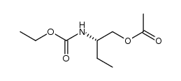 (S)-(-)-2-[N-(ethoxycarbonyl)amino]butyl acetate结构式