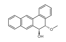 (+/-)-trans-5-methoxy-6-hydroxy-5,6-dihydrobenz[a]anthracene Structure