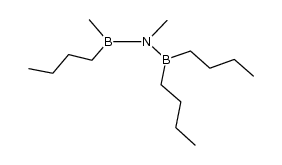 (butylmethylboryl)(dibutylboryl)methylamine结构式