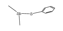 dimethyl(phenylthio)stibine结构式