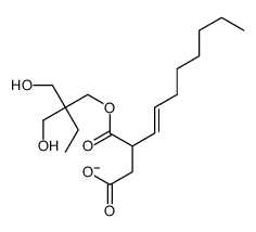 3-[2,2-bis(hydroxymethyl)butoxycarbonyl]undec-4-enoate结构式