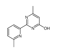 6-methyl-2-(6-methylpyridin-2-yl)-1H-pyrimidin-4-one Structure