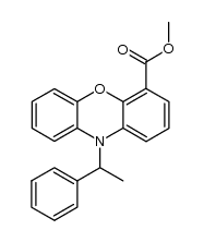 methyl N-(α-phenylethyl)phenoxazine-4-carboxylate结构式