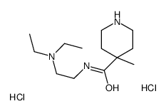 N-[2-(diethylamino)ethyl]-4-methylpiperidine-4-carboxamide,dihydrochloride Structure