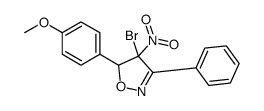4-bromo-5-(4-methoxyphenyl)-4-nitro-3-phenyl-5H-1,2-oxazole结构式