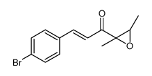 3-(4-bromophenyl)-1-(2,3-dimethyloxiran-2-yl)prop-2-en-1-one Structure