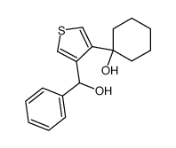 4-(1-hydroxycylohexyl)-α-phenyl-3-thiophenemethanol Structure