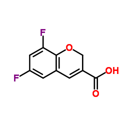 6,8-Difluoro-2H-chromene-3-carboxylic acid Structure