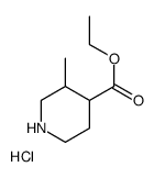 ETHYL 3-METHYLPIPERIDINE-4-CARBOXYLATE HYDROCHLORIDE structure